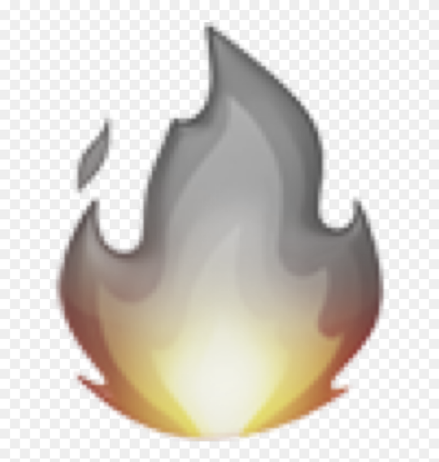 #fire #b&w #orange #grey #black #white #yellow #iphone - Emoji Fire Clipart