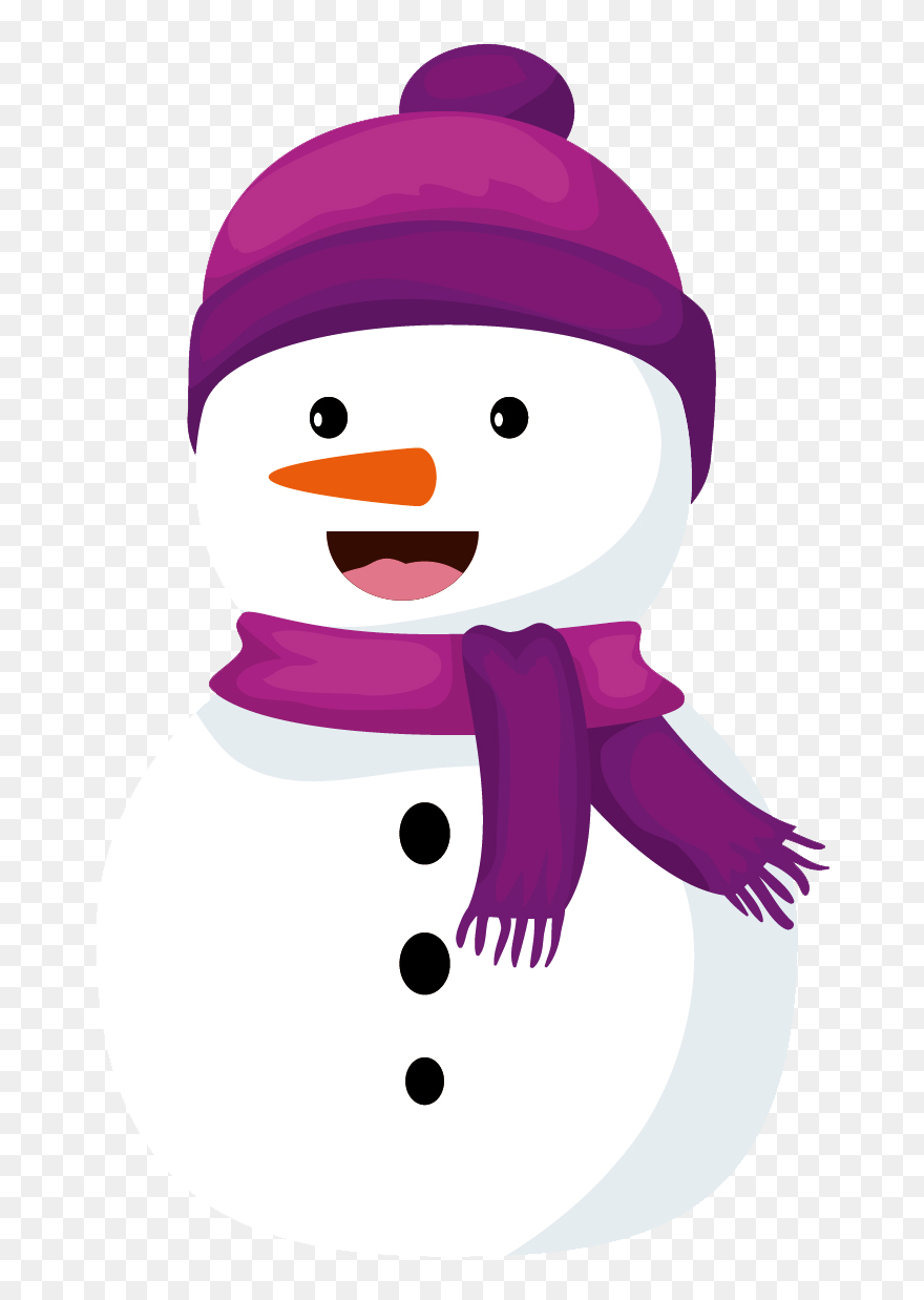 Cute Snowman Christmas Art Clipart