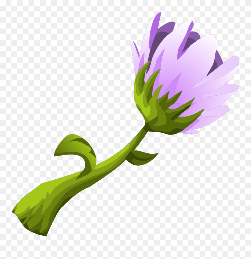 Floral Swirl Head Design Clipart