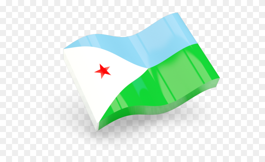 Waving Djibouti Flag Gif Clipart