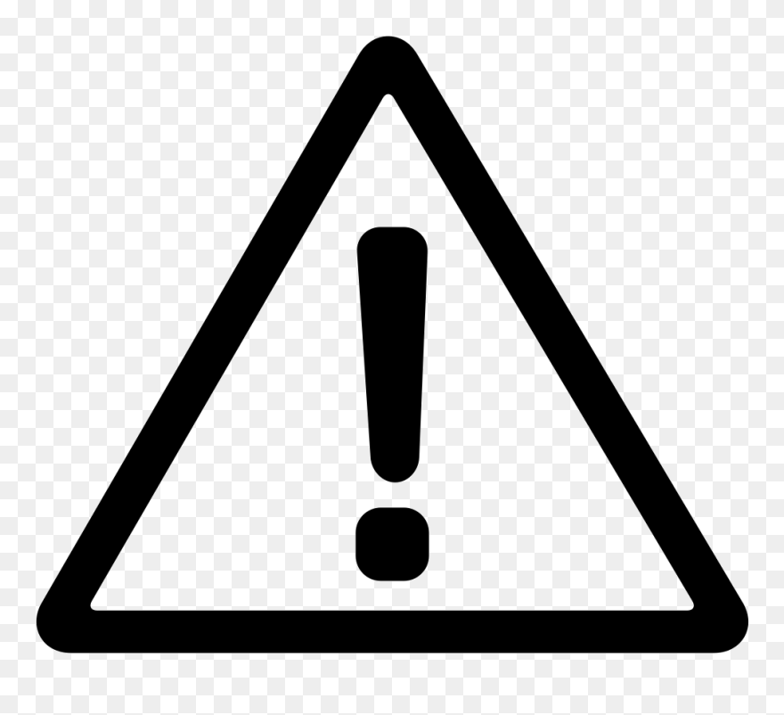 Limitation Icon - Triangle Exclamation Mark Clipart