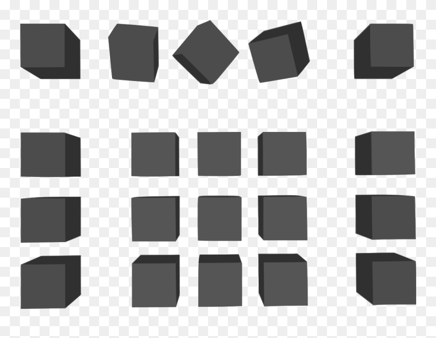 Dogface Jim Simple Grey Cubes Svg Clip Arts - Css Nth Child Grid - Png Download