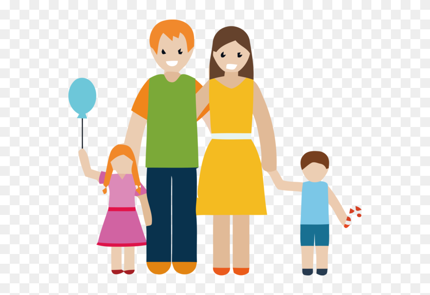 Transparent Family Day Cartoon Sharing Child For Happy - Requisitos Para Pasaporte Menores De Edad Clipart