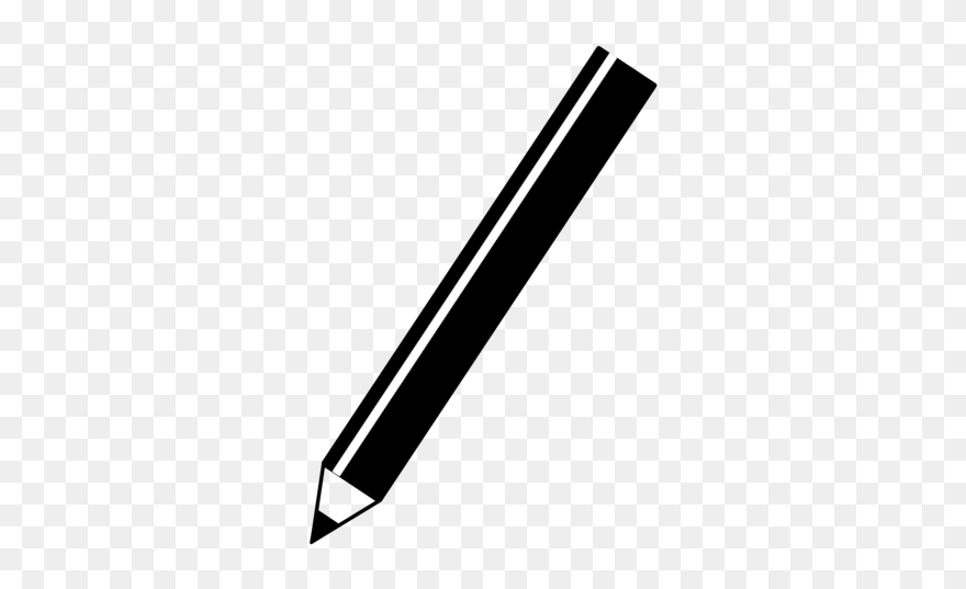 Angle,line,black - Transparent Background Pen Clipart Black And White - Png Download