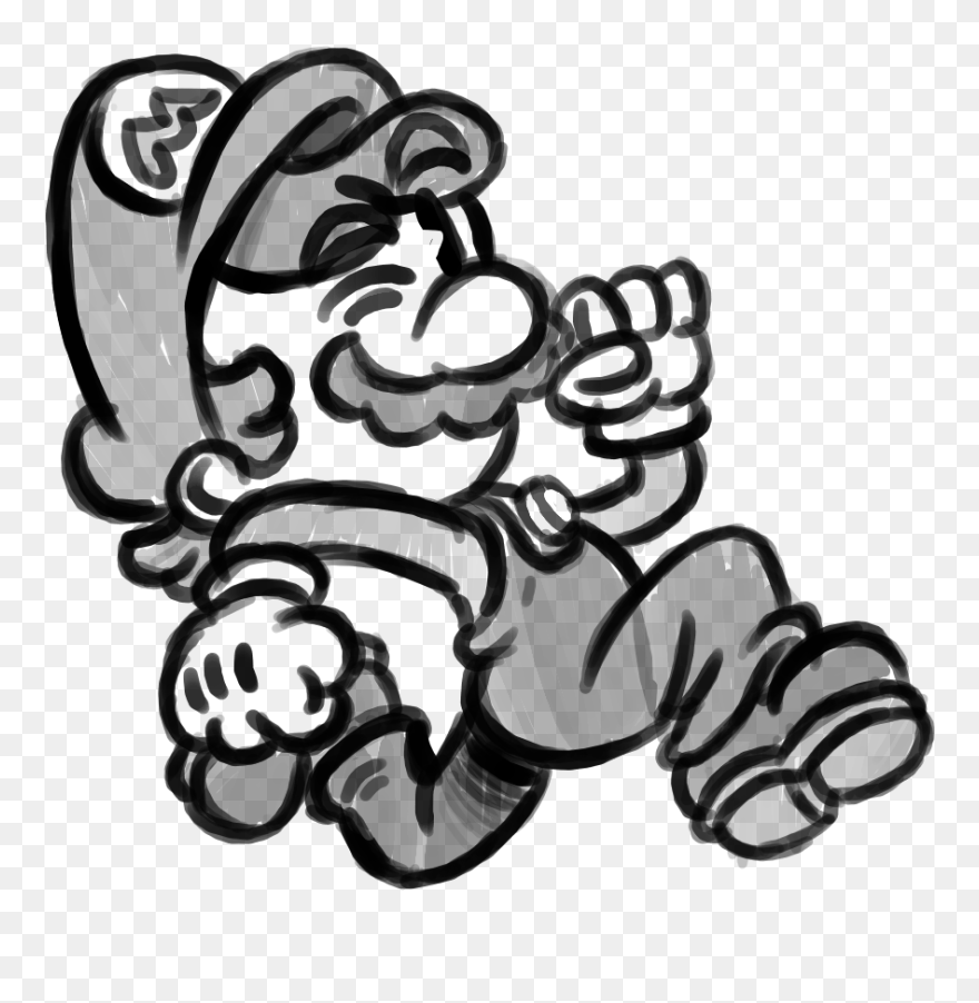 Mario Sketch Clipart