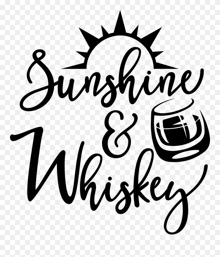 Sunshine &amp - Whiskey - Calligraphy Clipart