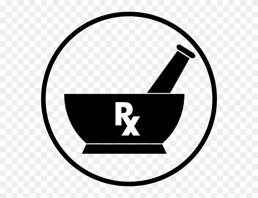 Mortar And Pestle Pharmacy Logo Clipart