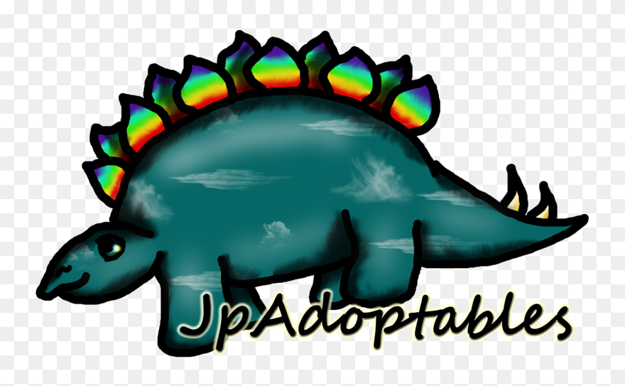 Stegosaurus Dinosaur Sticker Wall Decal Clip Art - Png Download