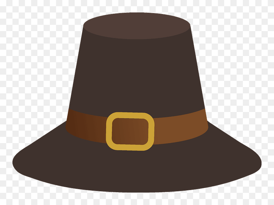 Piligrim Hat Clipart - Fedora - Png Download