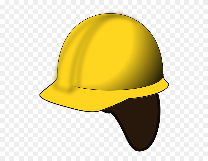 Hard Hat - Helm Proyek Kartun Clipart