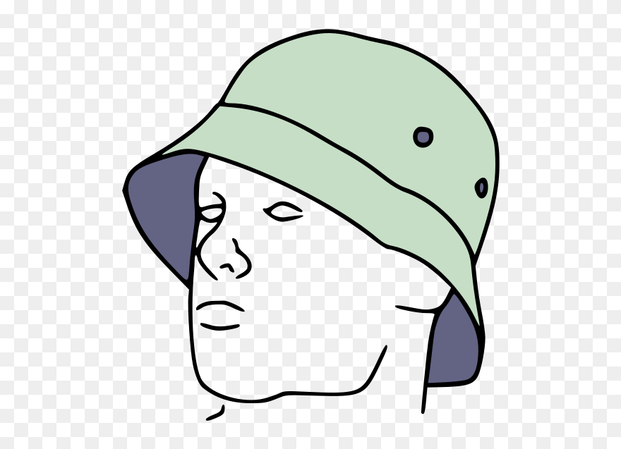 Bucket Hat Drawing Clipart