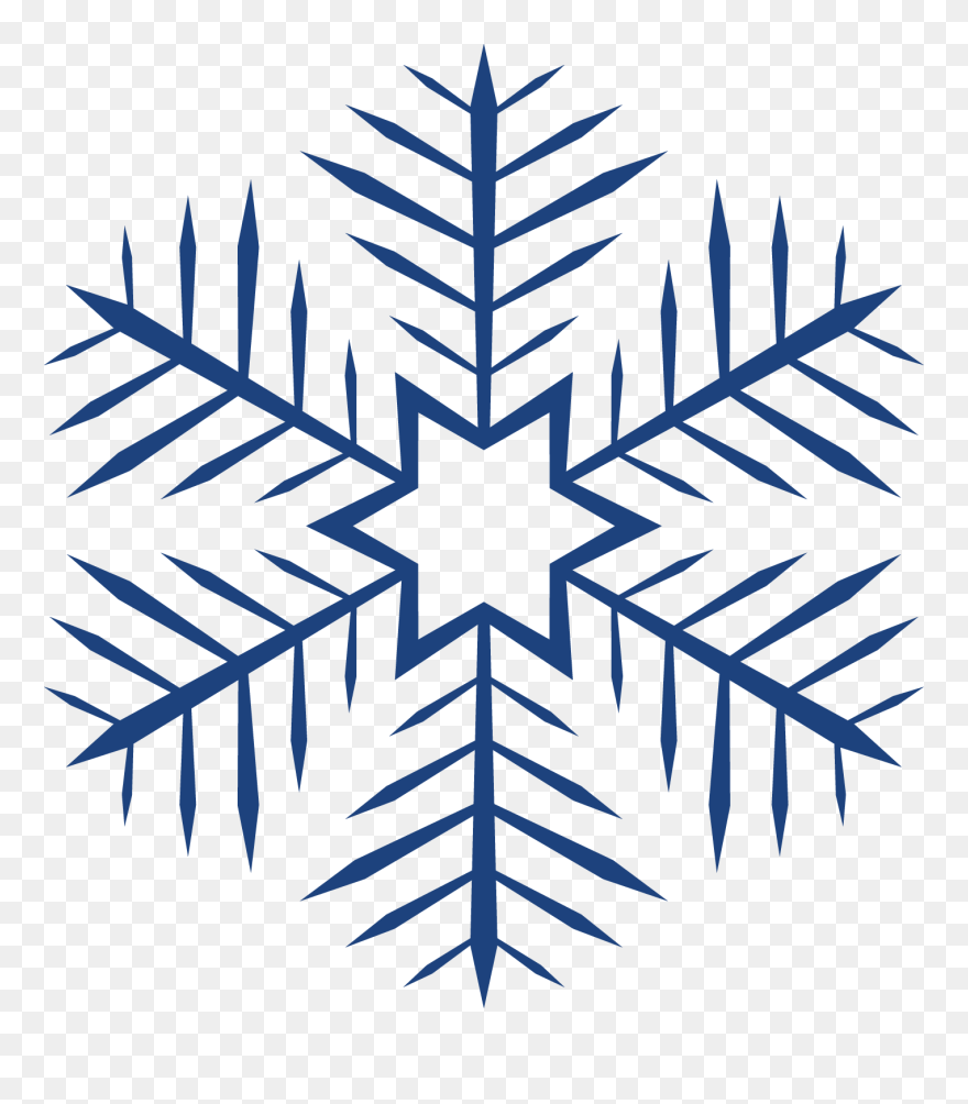 Snowflake Png Navy Blue Clipart