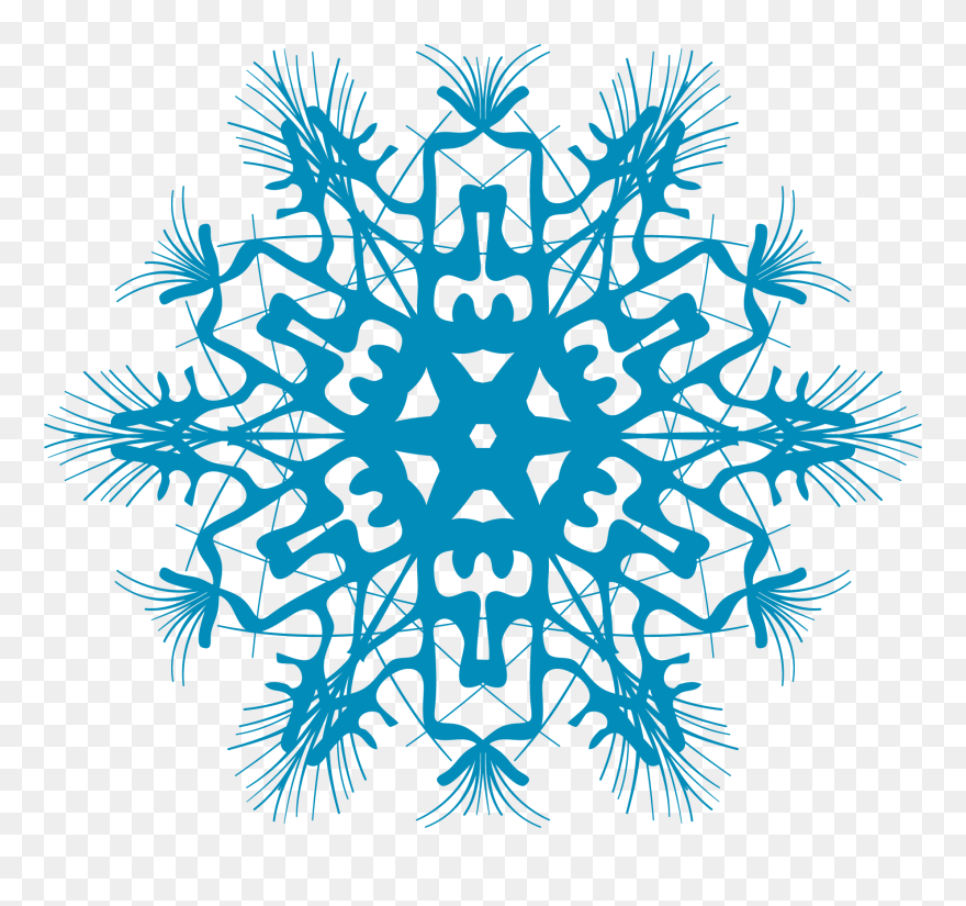 Snowflakes Clip Art Brown - Png Download