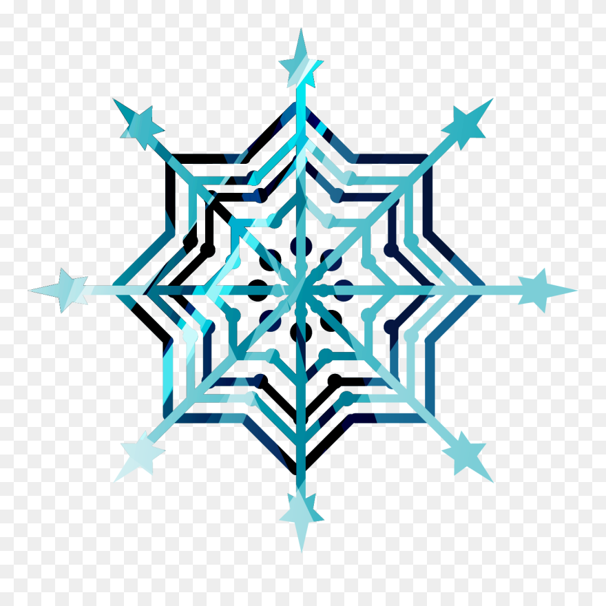 Snowflake Lightning Clipart