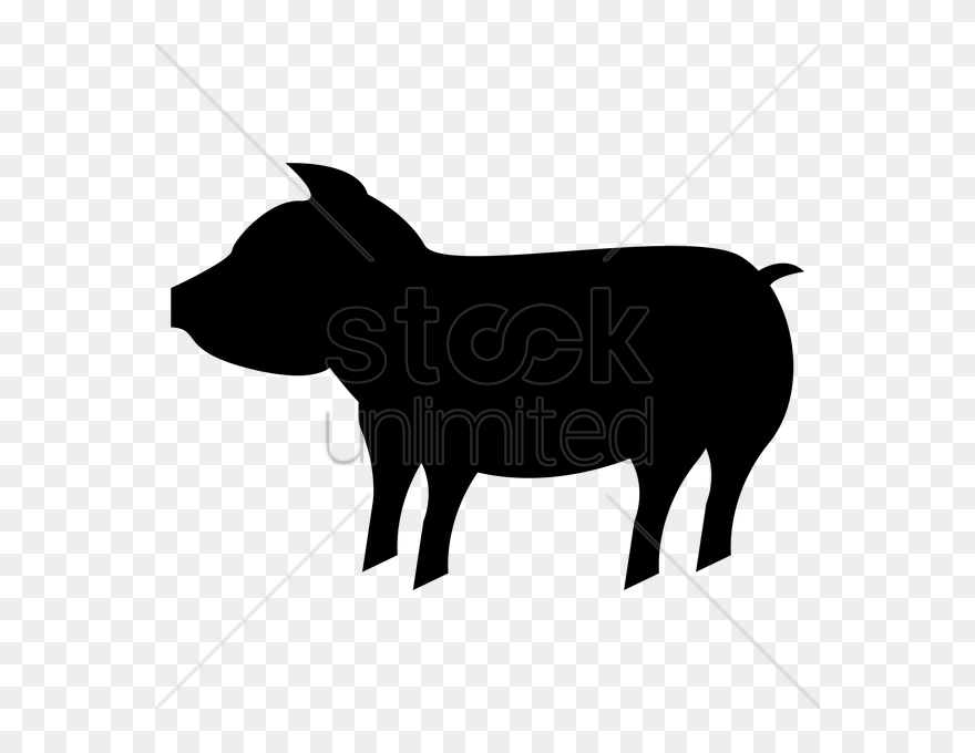 Silhouette Clipart Silhouette Cattle Clip Art - Illustration - Png Download