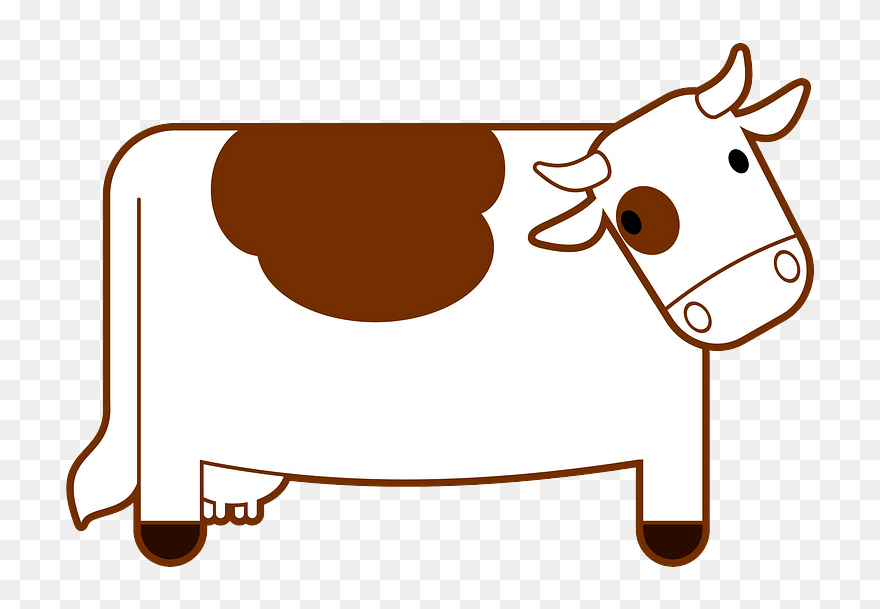 Cute Cow Clipart - Png Download