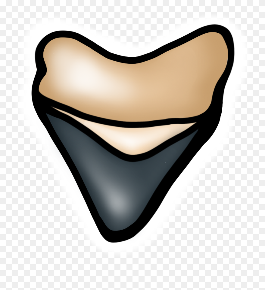 Shark Tooth Badge Clipart