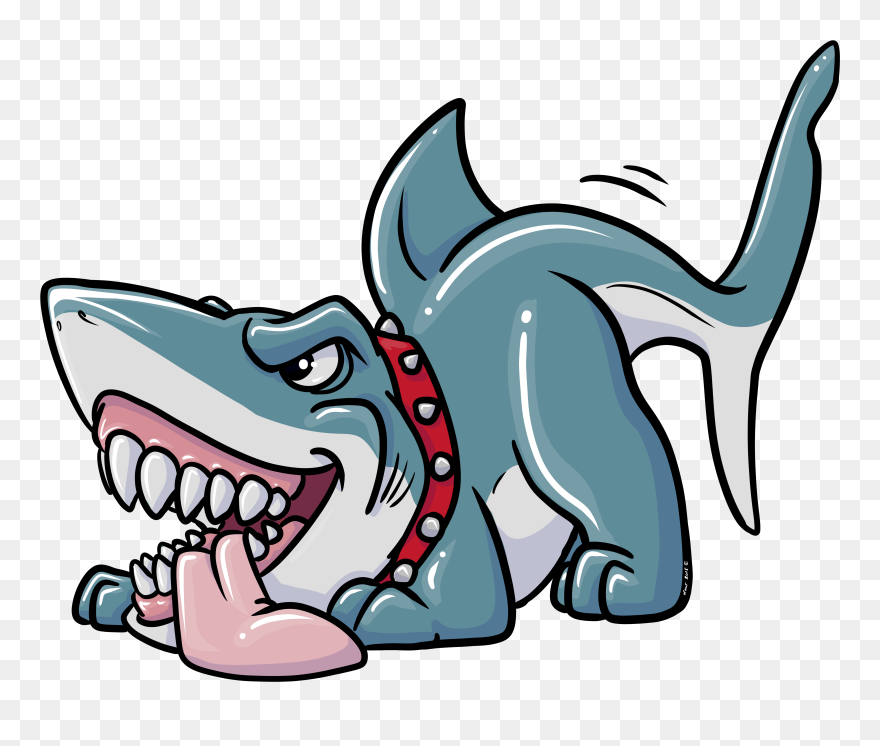 Shark Dog Cartoon Clipart