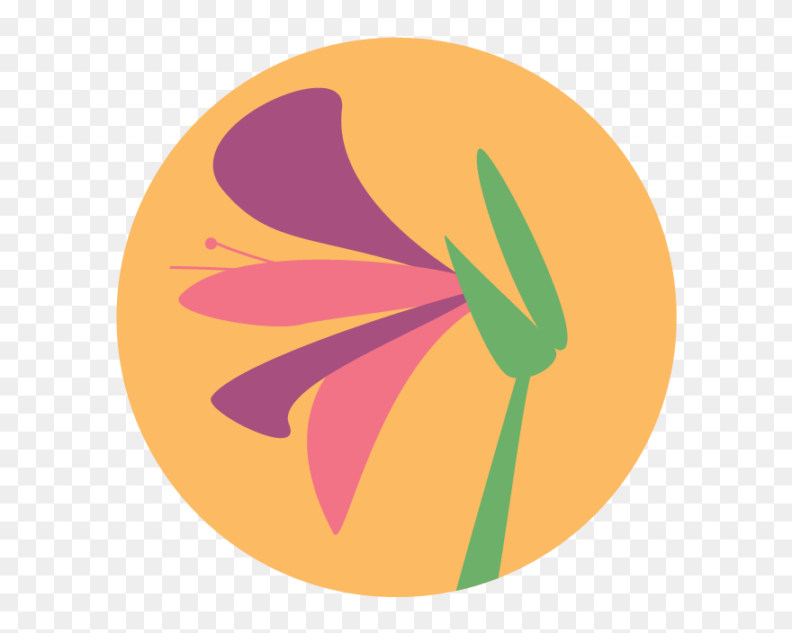 Wild Gladiolus - Circle Clipart