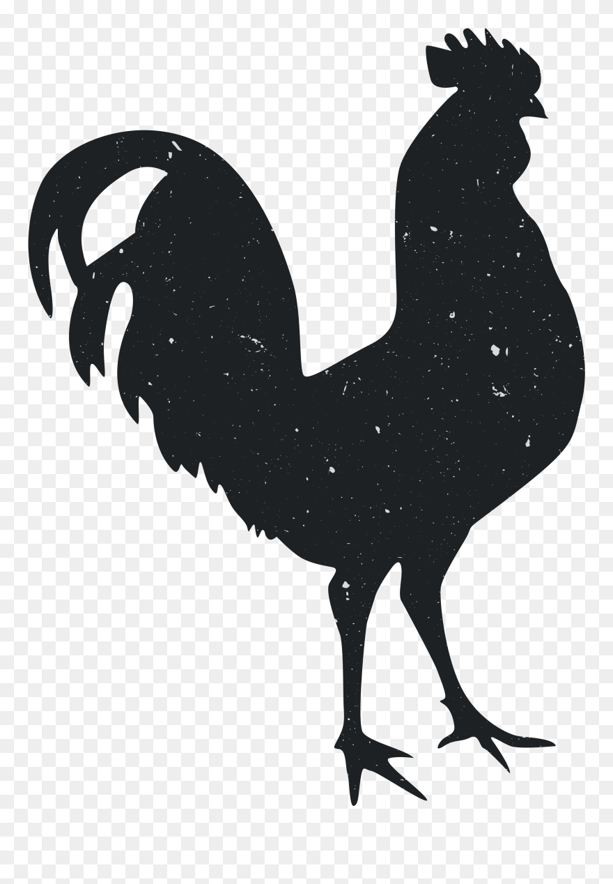 Silhouette Rooster Animal Computer File - Imagenes De Gallos En Png Clipart