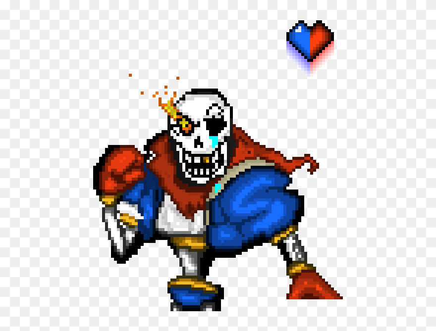 Disbelief Papyrus Pixel Art Clipart