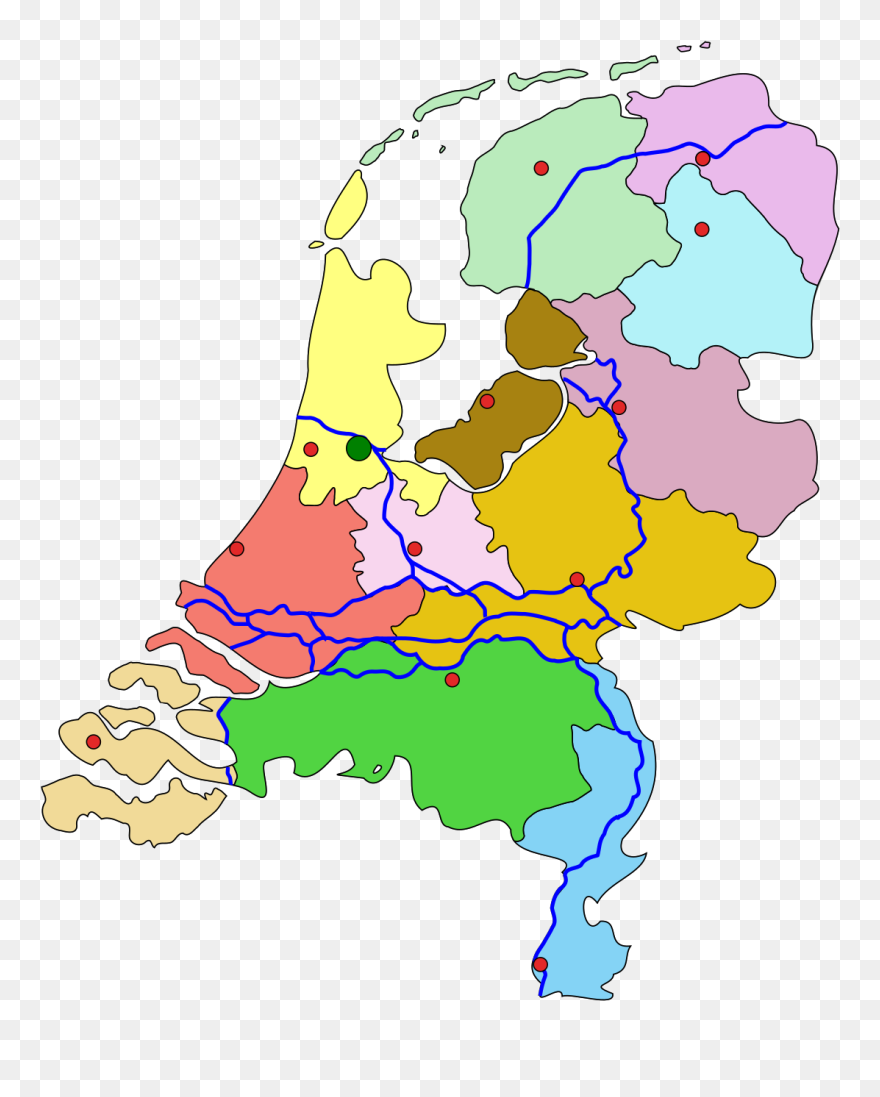 Nuts 2 Regions Netherlands Clipart