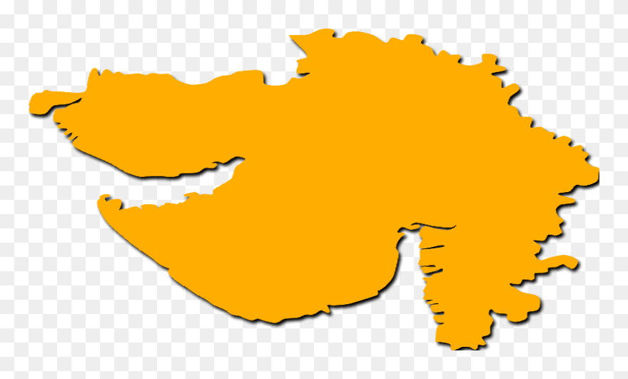 Transparent Barometer Clip Art - Gujarat Map In Png