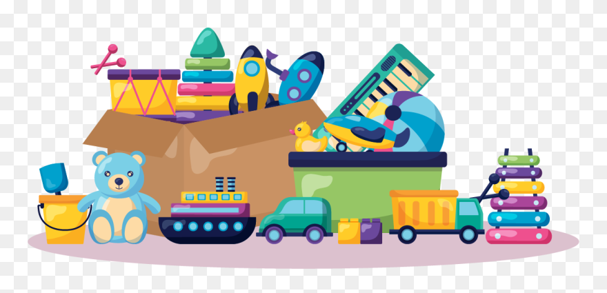Preschool - Toys On In Under Cartoon Clipart
