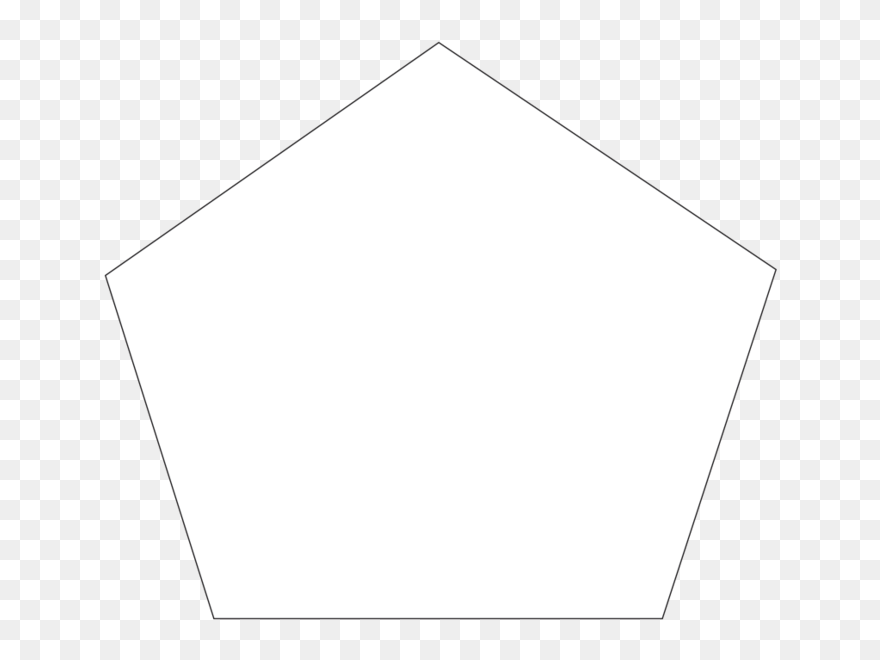 Transparent Pentagon Shape Clipart - Paper - Png Download