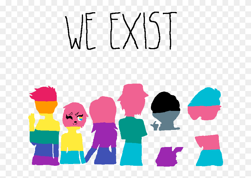 We Exist Gay Clipart