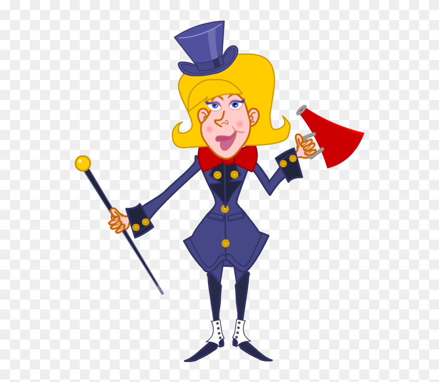 Cartoon Headgear Clip Art - Ring Master Clip Art - Png Download