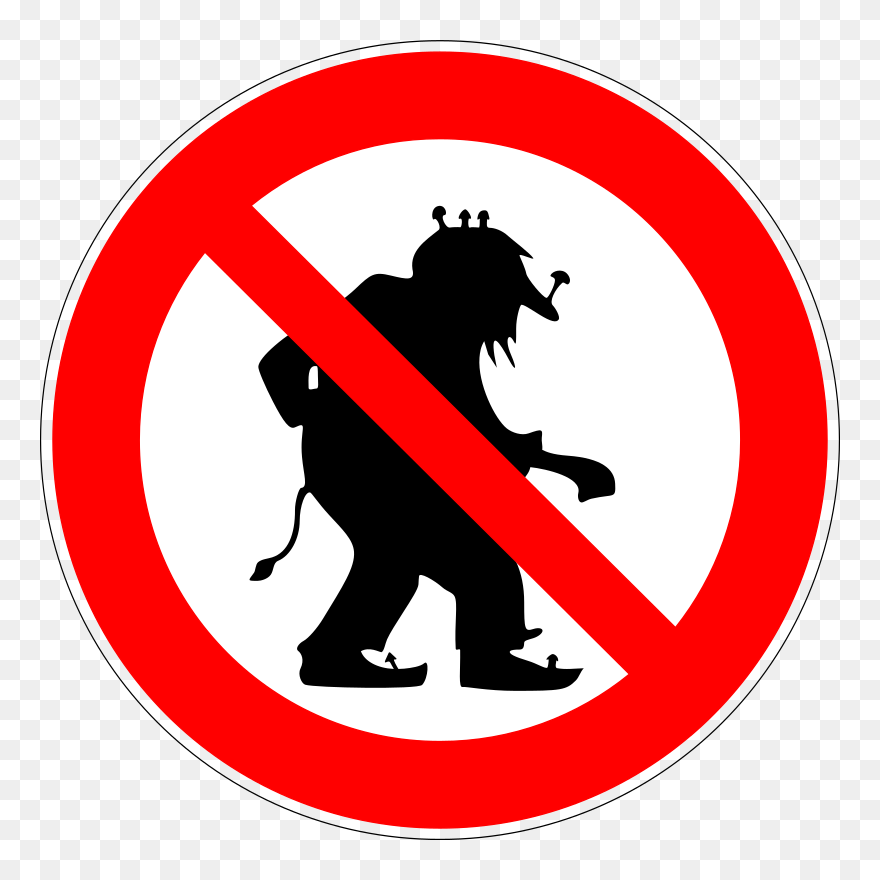 Do Not Trolling Sign - London Victoria Station Clipart