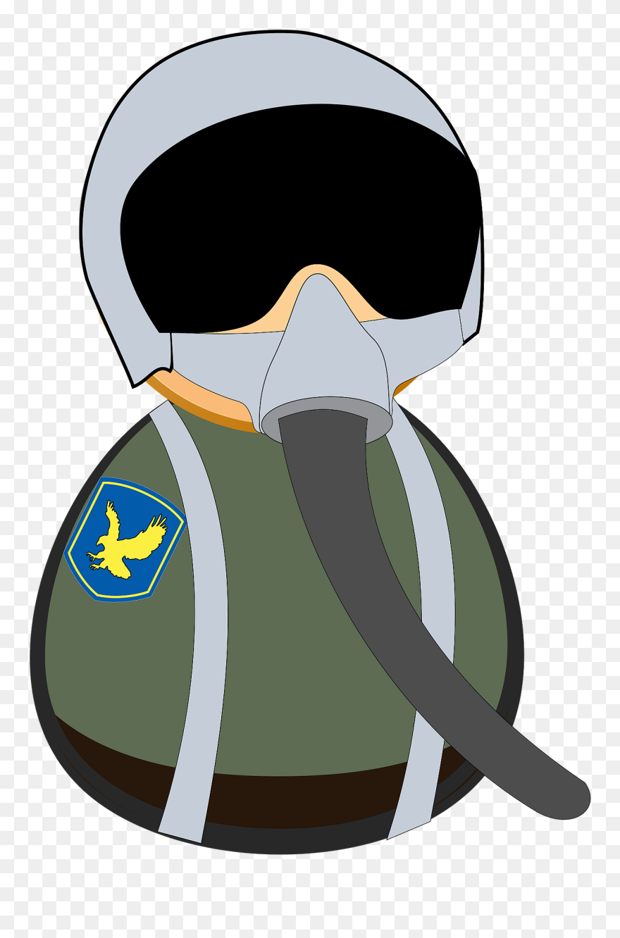 Fighter Pilot Clipart - Png Download