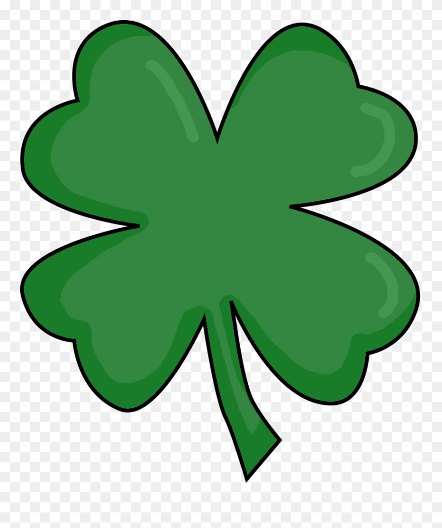 Four - Four Leaf Clover Clip Art - Png Download