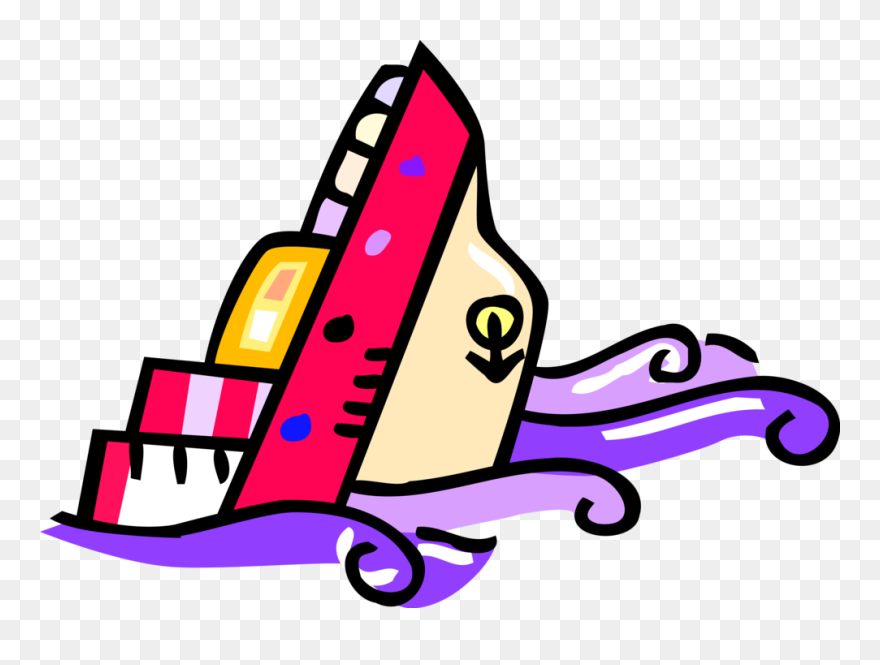 Maritime Disaster Sinking Ship - Sinking Ship Clip Art - Png Download