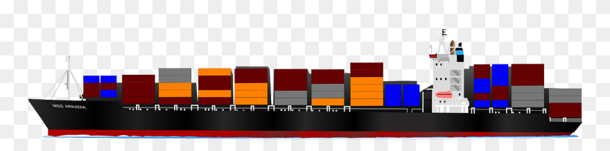 Ship With Containers Png Clipart