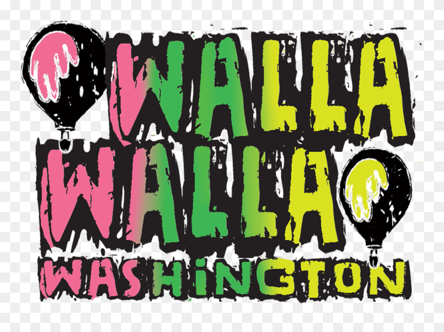 Beautiful Walla Walla Balloons T-shirt Clipart
