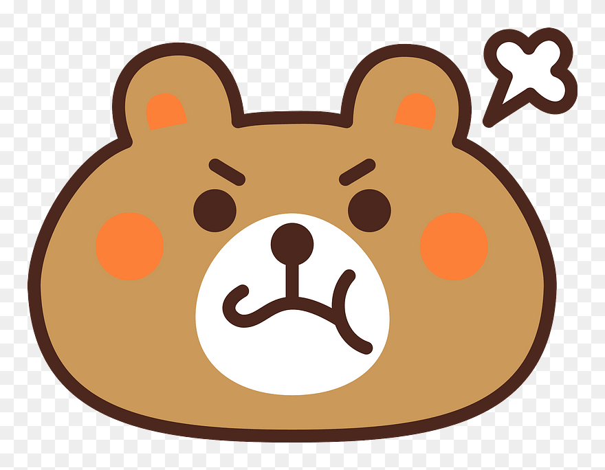 Bear Angry Animal Clipart - Clipart Thumbs Up - Png Download