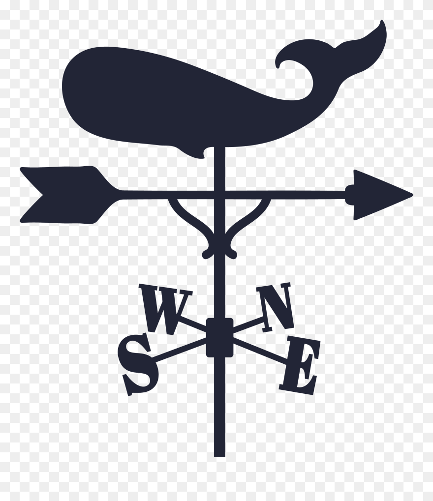 Whale Weather Vane Svg Cut File - Weather Vane Clipart