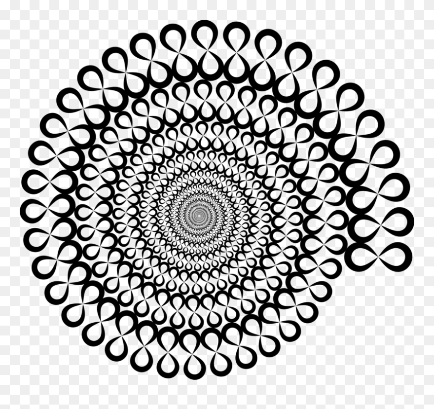 Line Art,blackandwhite,doily - Hypnotize Me Clipart