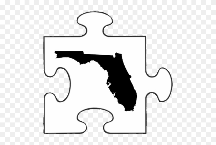 Picture - Florida State Map Png Clipart