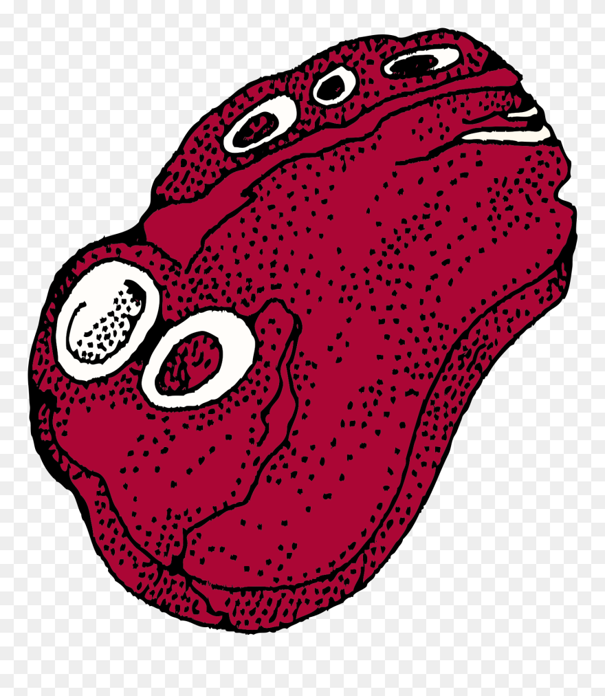 Circle Bone Steak Clipart