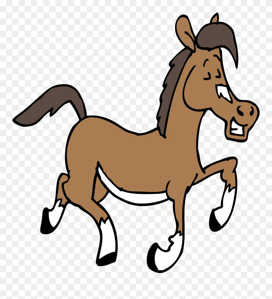 Horses Clipart Quarter Horse - Lazy Horse Cartoon - Png Download