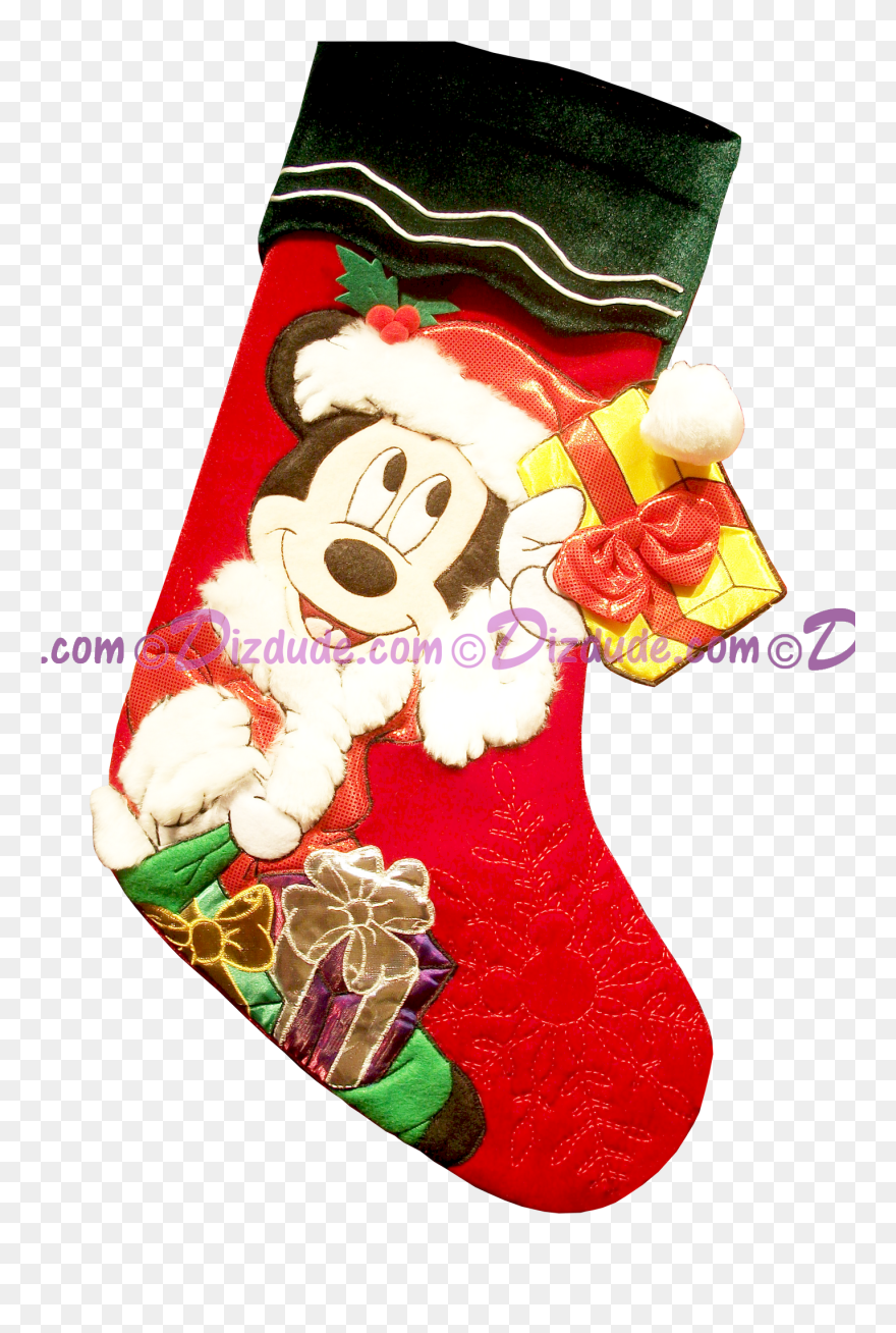Dizdude Com Disney Mouse - Christmas Stocking Clipart