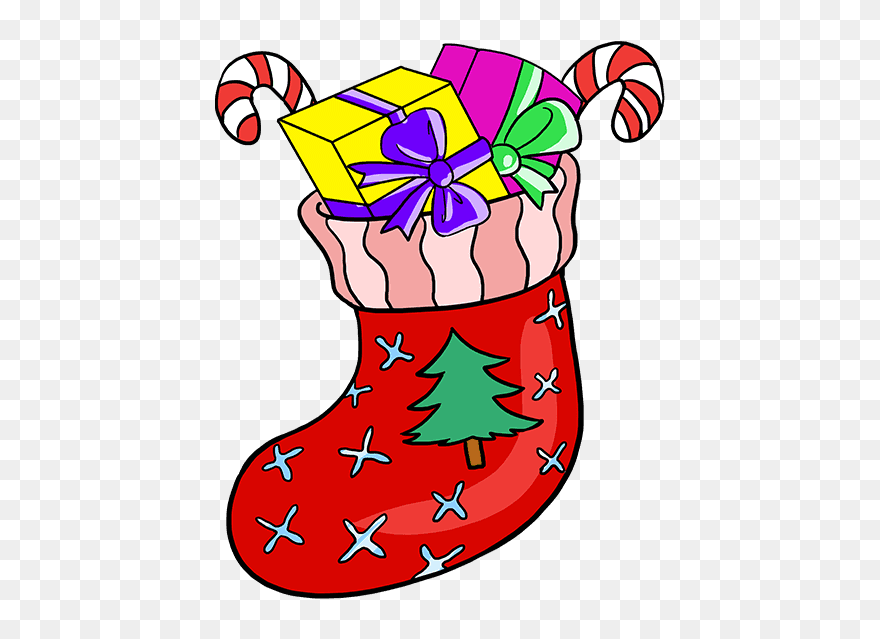 Christmas Stocking Drawing Clipart