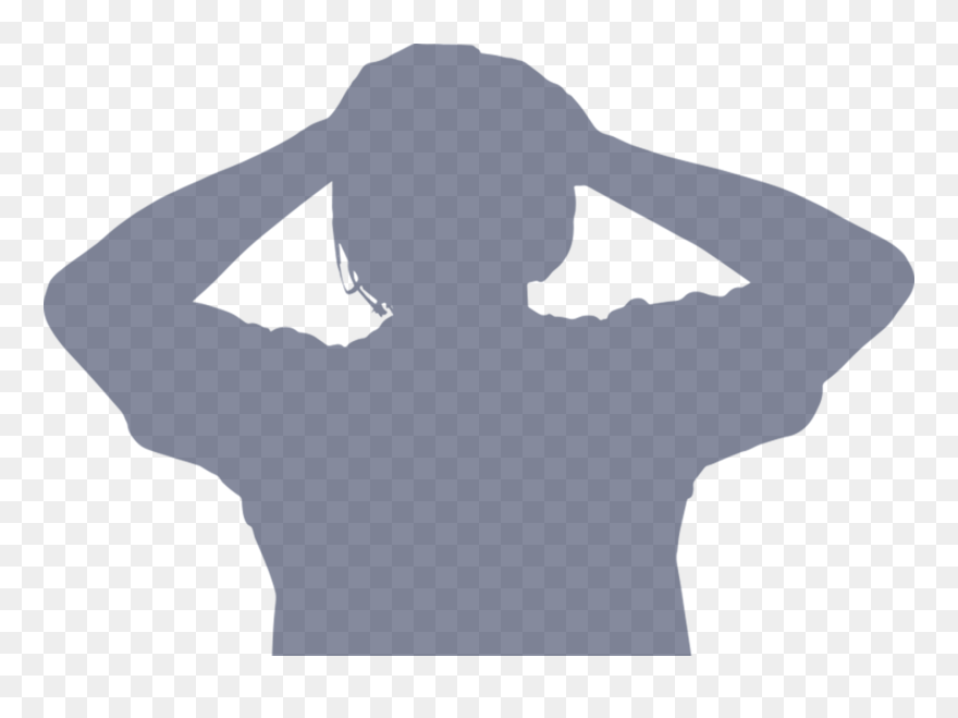 Woman Freaking Out Silhouette Clipart