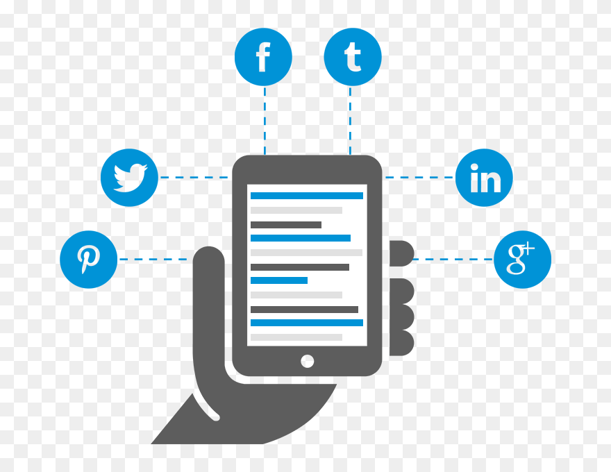 How To Market Your - Social Media Icons Blank Png Clipart