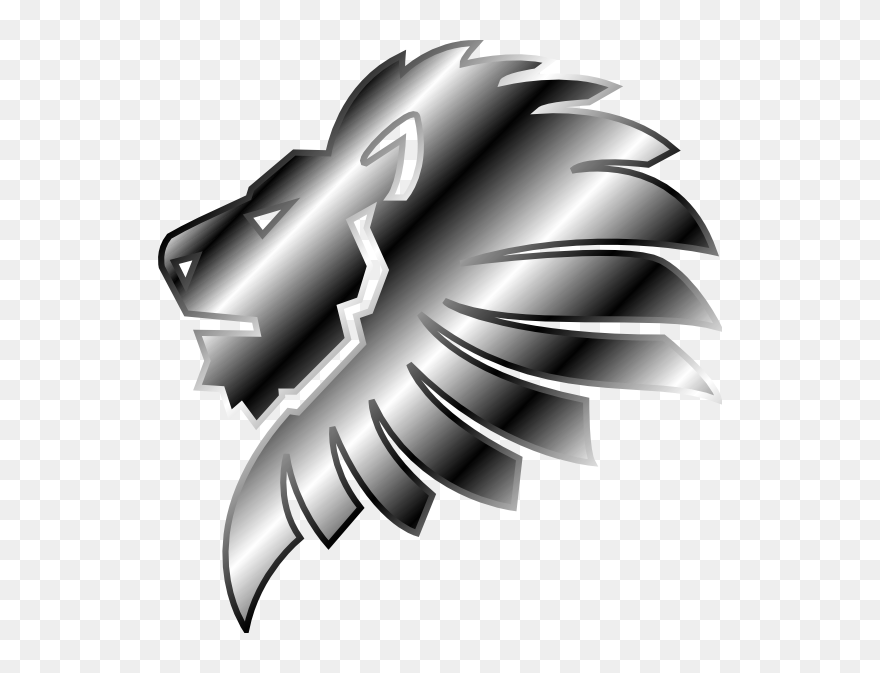 Lion Svg Clip Arts - Lion Silver Logo Png Transparent Png