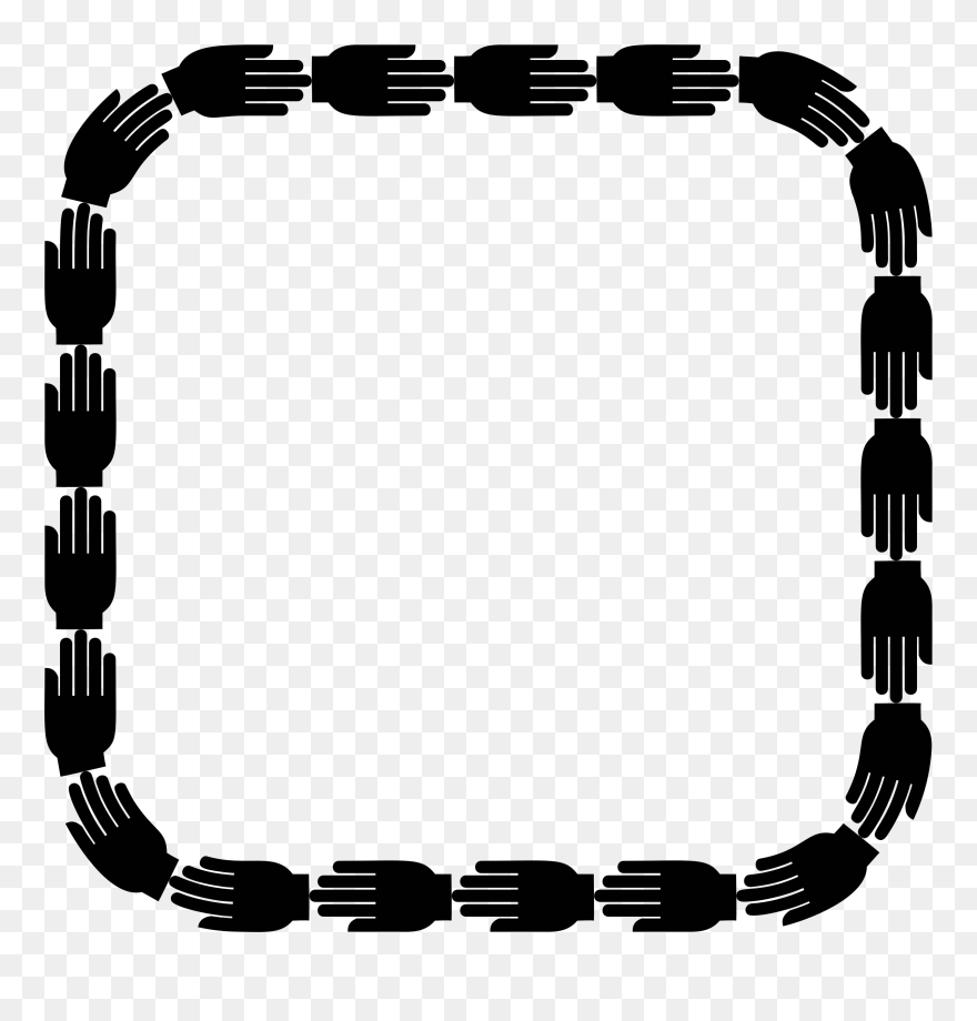Frame Clipart Hand - Clip Art - Png Download