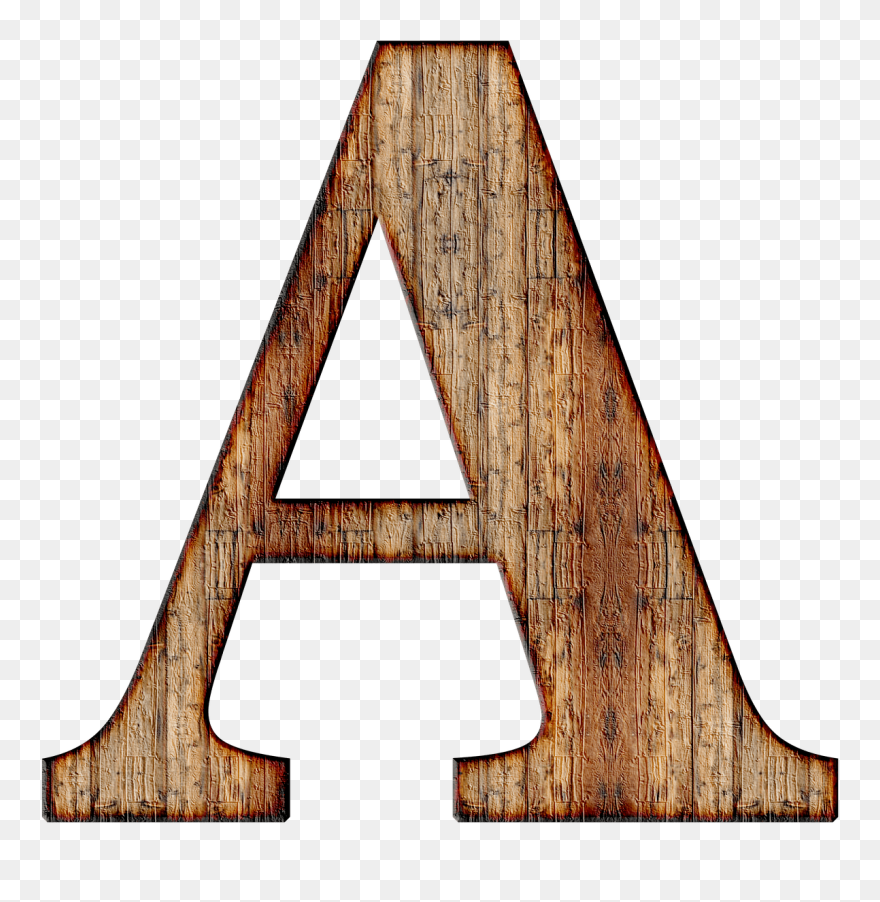 Wooden Capital Letter A Clip Arts - Wooden Letter A Transparent Background - Png Download